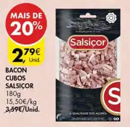 Pingo Doce Bacon Cubos Salsicor promoção