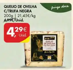 Pingo Doce Queijo de Ovelha c/Trufa Negra promoção