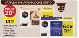 Pingo Doce Cápsulas DOLCE GUSTO promoção