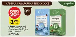 Pingo Doce Cápsulas de Café Guatemala/Biológico promoção