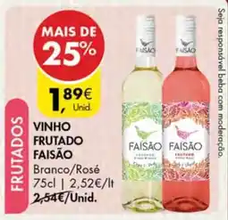Pingo Doce VINHO FRUTADO FAISÃO promoção