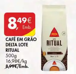 Pingo Doce CAFÉ EM GRÃO DELTA LOTE RITUAL promoção