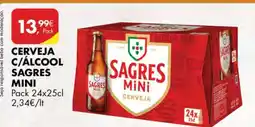 Pingo Doce CERVEJA C/ ÁLCOOL SAGRES MINI promoção