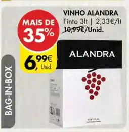 Pingo Doce VINHO ALANDRA promoção