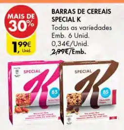 Pingo Doce Barras de Cereais Special K promoção