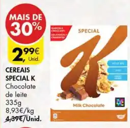Pingo Doce Cereais Special K Chocolate de leite promoção