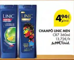 Pingo Doce CHAMPÔ LINIC MEN CR7 360ml promoção