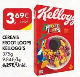 Pingo Doce Cereais Froot Loops Kellogg's promoção