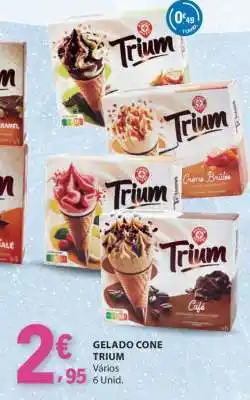 E.Leclerc Gelado Cone Trium promoção