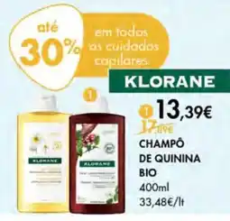 Pingo Doce KLORANE CHAMPÔ DE QUININA BIO promoção