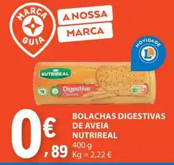 E.Leclerc Bolachas Digestivas de Aveia NutriReal promoção