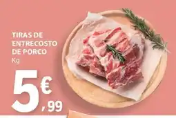 E.Leclerc Tiras de Entrecosto de Porco promoção