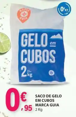 E.Leclerc Saco de Gelo em Cubos Marca Guia promoção