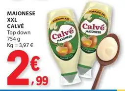 E.Leclerc MAIONESE XXL CALVÉ promoção