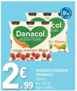 E.Leclerc IOGURTE LÍQUIDO DANACOL promoção