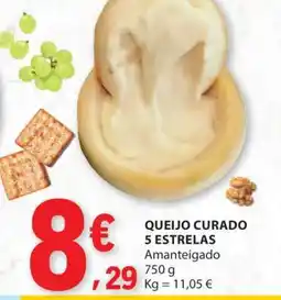 E.Leclerc Queijo Curado 5 Estrelas promoção
