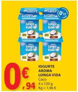 E.Leclerc IOGURTE AROMA LONGA VIDA Coco promoção
