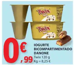 E.Leclerc Iogurte Bicompartmentado Danone Twix promoção