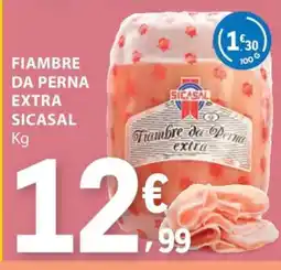 E.Leclerc FIAMBRE DA PERNA EXTRA SICASAL promoção