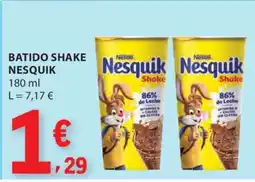 E.Leclerc BATIDO SHAKE NESQUIK promoção