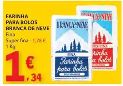 E.Leclerc FARINHA PARA BOLOS BRANCA DE NEVE promoção