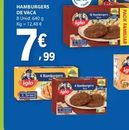 E.Leclerc Hamburgers de Vaca promoção