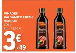 E.Leclerc VINAGRE BALSÁMICO CREME MONARI promoção