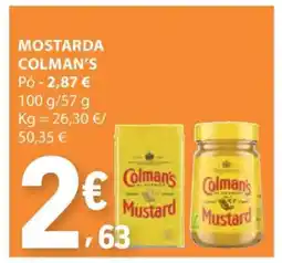 E.Leclerc MOSTARDA COLMAN'S promoção