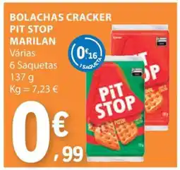 E.Leclerc Bolachas Cracker Pit Stop Marilan promoção