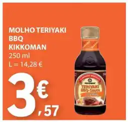 E.Leclerc Molho Teriyaki BBQ Kikkoman promoção