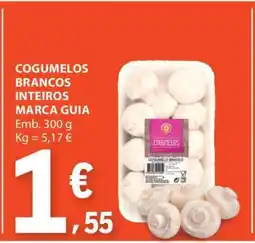 E.Leclerc Cogumelos Brancos Inteiros Marca Guia promoção