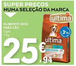 E.Leclerc Alimento Seco para Cão Ultima Light 7 Kg promoção