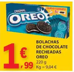 E.Leclerc Bolachas de Chocolate Recheadas Oreo promoção