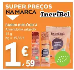 E.Leclerc Barra Biológica Amendoim Salgado promoção