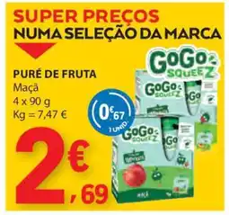 E.Leclerc Puré de Fruta Maçã promoção