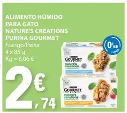 E.Leclerc Alimento Húmido para Gato Nature's Creations Purina Gourmet promoção