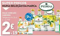 E.Leclerc Água com Gás Sabores Tangerina 4 x 25 cl promoção