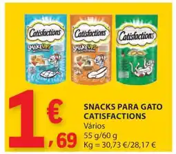 E.Leclerc Snacks para Gato Catisfactions promoção