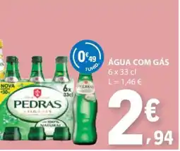 E.Leclerc Água com Gás Pedras promoção