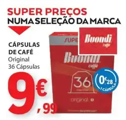 E.Leclerc Cápsulas de Café Buondi promoção