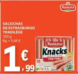 E.Leclerc Salsichas de Estrasburgo Tradilège promoção