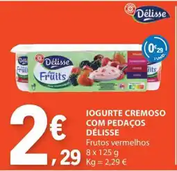E.Leclerc Iogurte Cremoso com Pedaços Délisse promoção