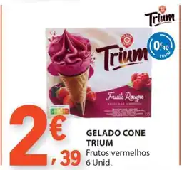 E.Leclerc Gelado Cone Trium promoção