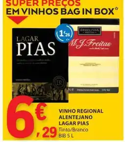 E.Leclerc Vinho Regional Alentejano Lagar Pias promoção