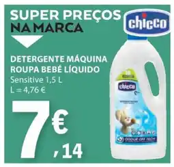 E.Leclerc DETERGENTE MÁQUINA ROUPA BEBÉ LÍQUIDO promoção