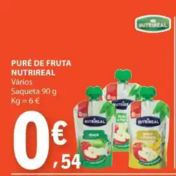 E.Leclerc PURÉ DE FRUTA NUTRIREAL promoção