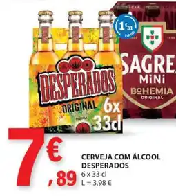 E.Leclerc CERVEJA COM ÁLCOOL DESPERADOS promoção