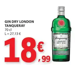 E.Leclerc GIN DRY LONDON TANQUERAY promoção