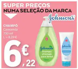 E.Leclerc Johnson's Champô Camomila promoção
