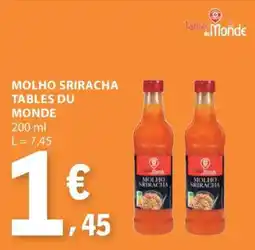 E.Leclerc Molho Sriracha Tables du Monde promoção